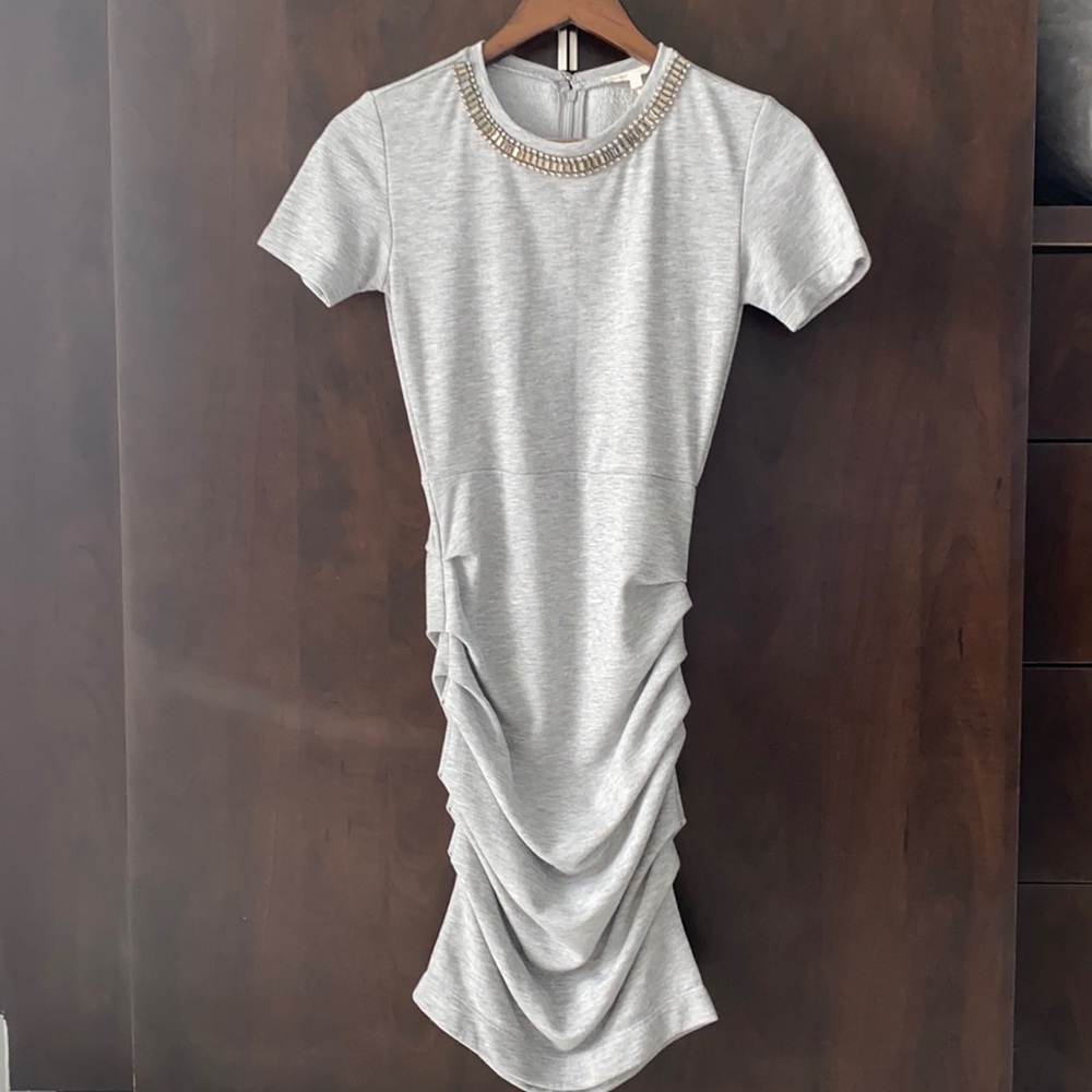 MAJE | Grey Embellished Dress Size 1